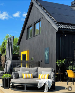 Test af udendørs maling i farven Nordsjö Black