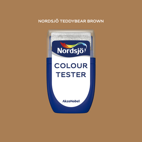 Colour tester i farve Teddybear Brown