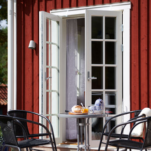 Test af udendørs maling i farven Nordsjö Classy Grey